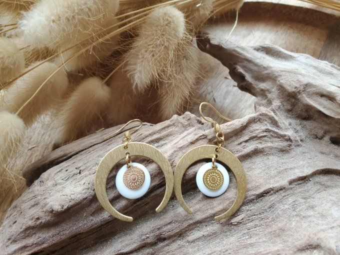 boucles d'oreilles Luna